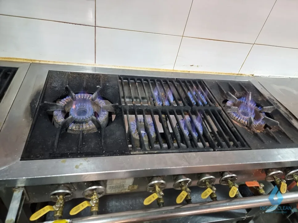 마포 식당 가스레인지 화구 세척 완료 후