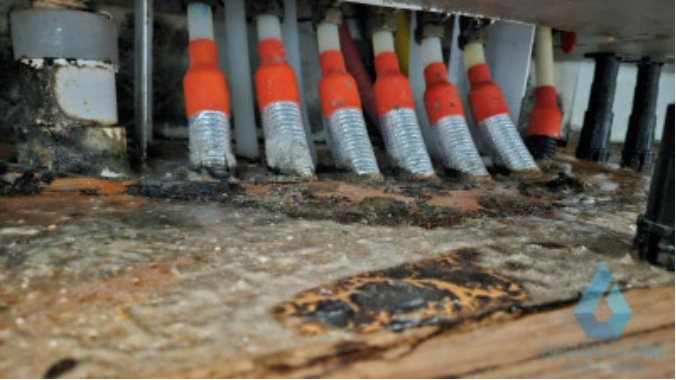 경기 성남 분당 배관역류 복구 분해 세척 과정 - 디자인클린 특수청소