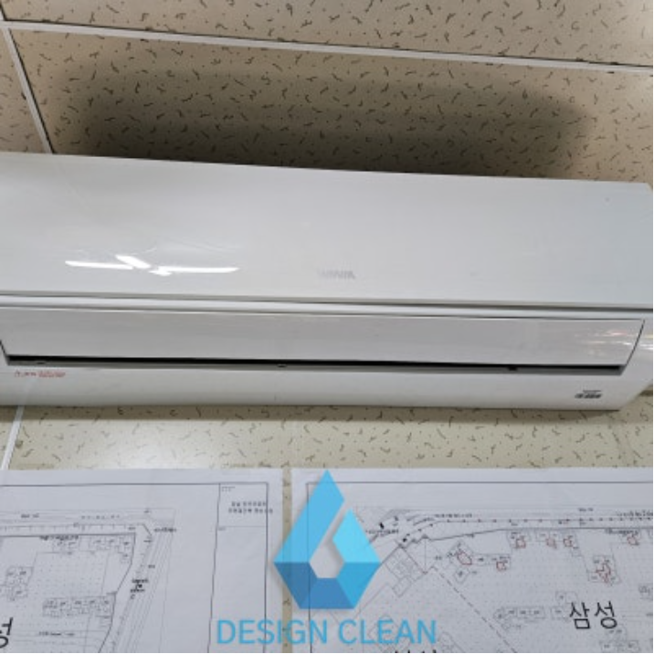서울 송파 벽걸이 에어컨 작업 준비 - 디자인클린 가정집 가전청소