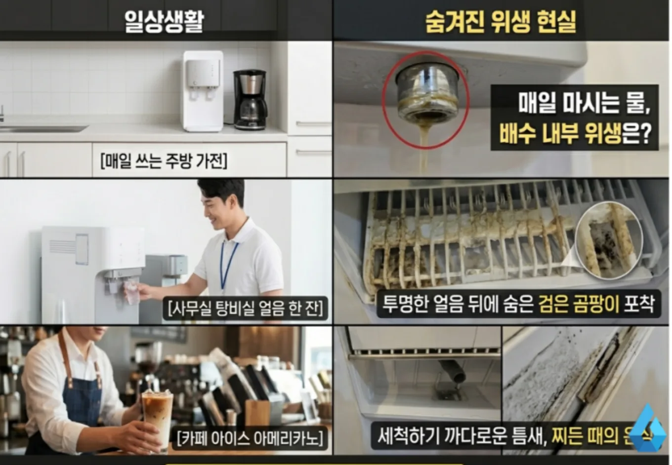 매일 마시는 얼음 속 숨겨진 위생 문제